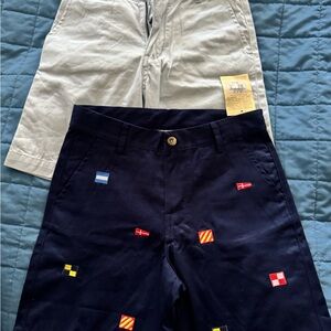 The Beaufort Bonnet Company Navy and White Kids Shorts